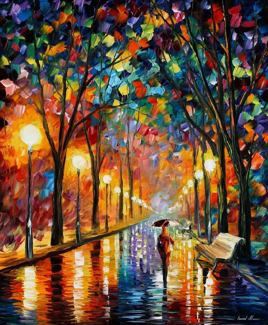 Modern impressionism palette knife oil painting kp180