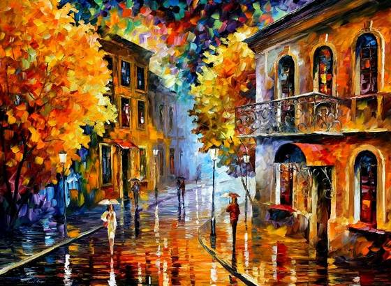 Modern impressionism palette knife oil painting kp189