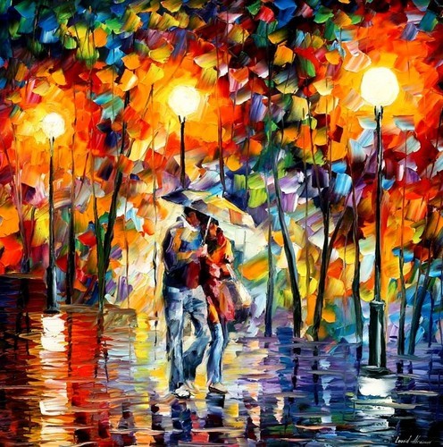 Modern impressionism palette knife oil painting kp190