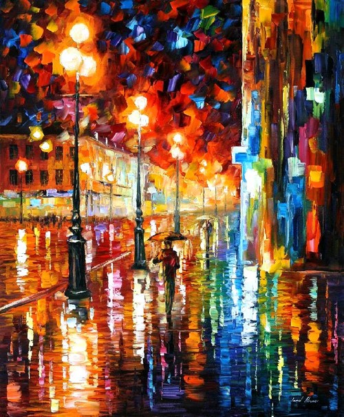 Modern impressionism palette knife oil painting