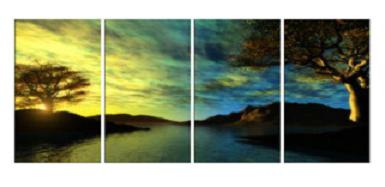 Dafen Oil Painting on canvas the sunglow -set580